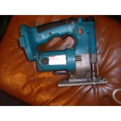 Makita 18 volt cordless jigsaw.