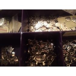 Materials for making wine charms and childrens jewellery