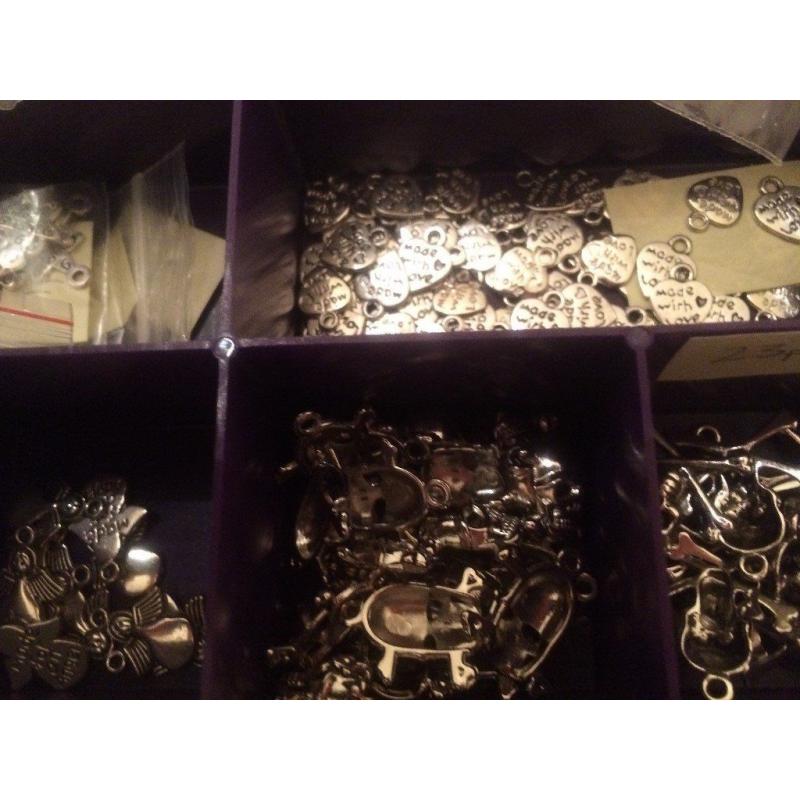 Materials for making wine charms and childrens jewellery
