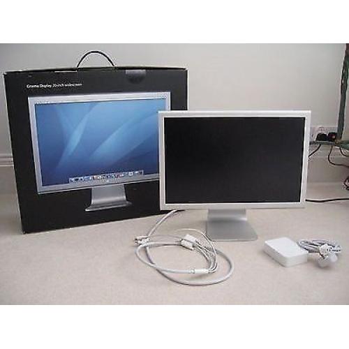 2 x APPLE MAC CINEMA DISPLAY MONITOR A1081 20" 60GHZ