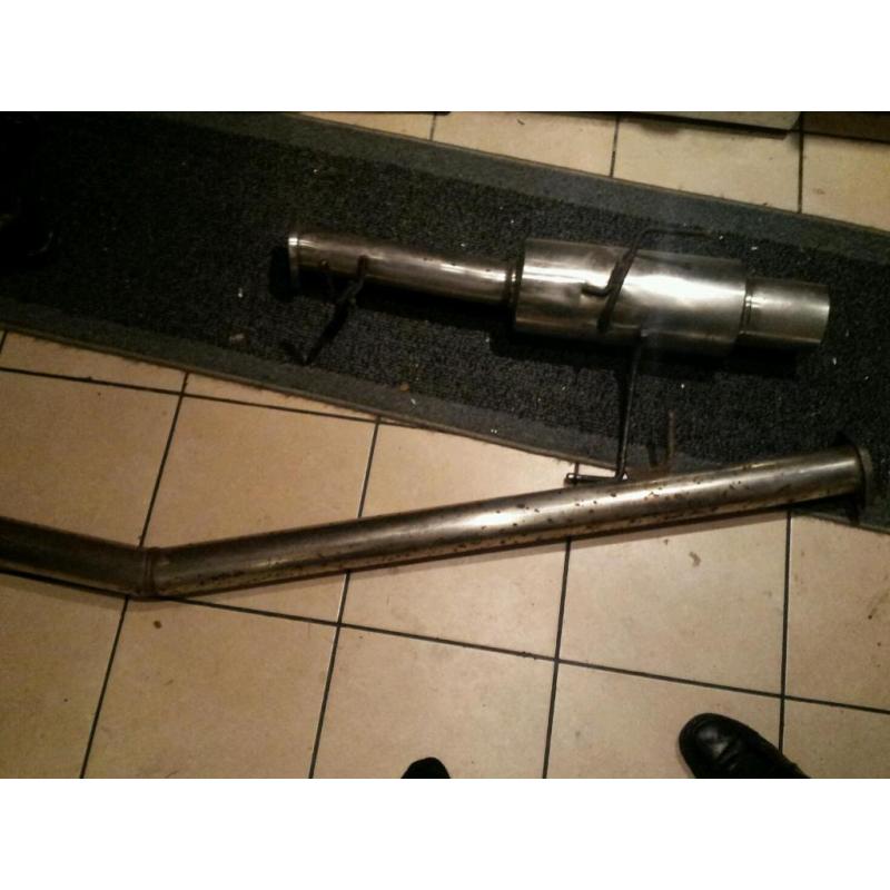 Stainless steel big bore exhaust