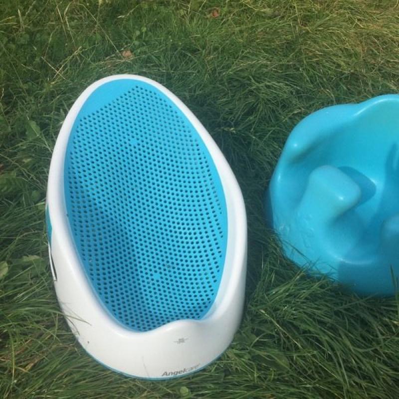 Bumbo seat and angel care baby bath seat/support like new !