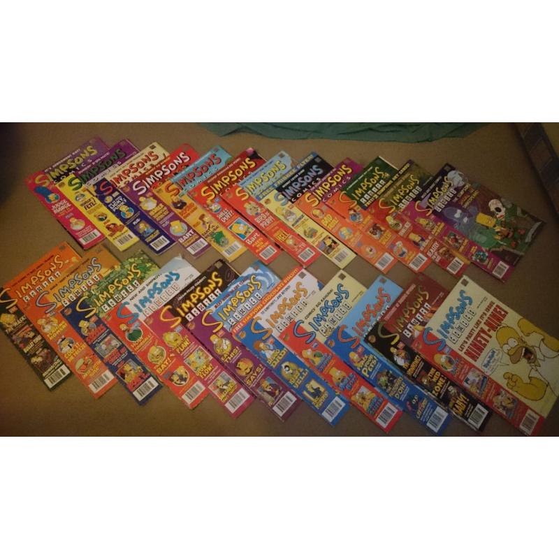 Simpsons Comics 2003-2006, and other related comics/books.
