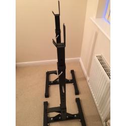 Adjustable squat rack bench press power rack