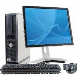 Fast Dell OptiPlex 745 C2D 2.4gHZ, WiFi ,4GB RAM, 250GB HDD +LCD