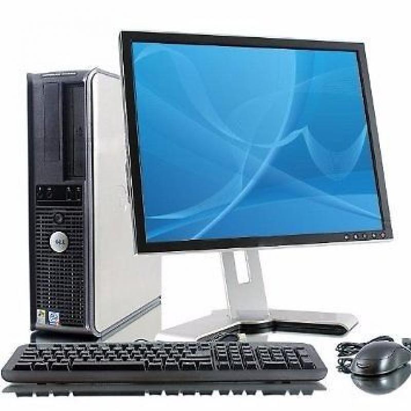 Fast Dell OptiPlex 745 C2D 2.4gHZ, WiFi ,4GB RAM, 250GB HDD +LCD