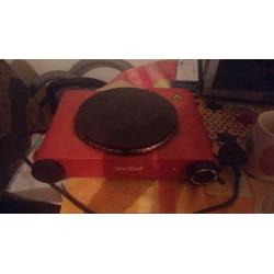 VonShef Hot Plate 1500W Single Electric Table Top Cooker Protable cooker