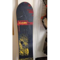 Nitro Illusion 156 Wide snowboard with carry bag, 2 seasons new