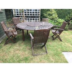 Garden table and chairs