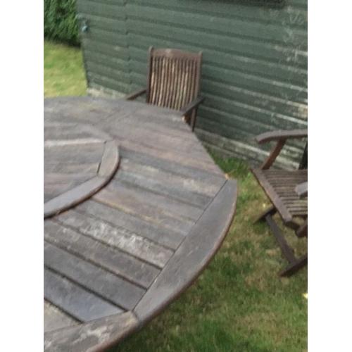 Garden table and chairs