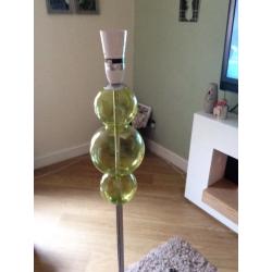 Green next glass floor lamp
