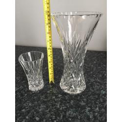 Edinburgh Royal Scot crystal vases