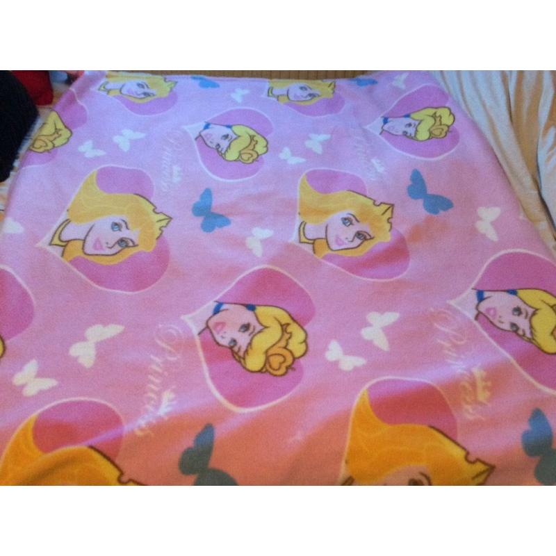 Disney princess fleece blanket