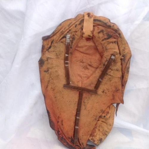 Leather face mask