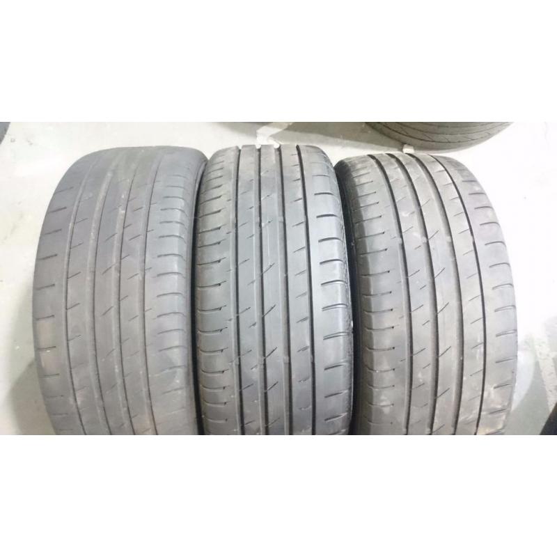 Continental 205/45/17 tyres x 3