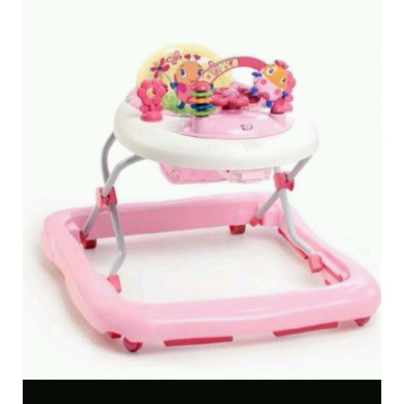 Pink baby walker