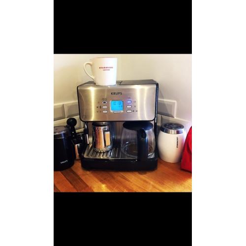 Krups filter coffee and espresso machine