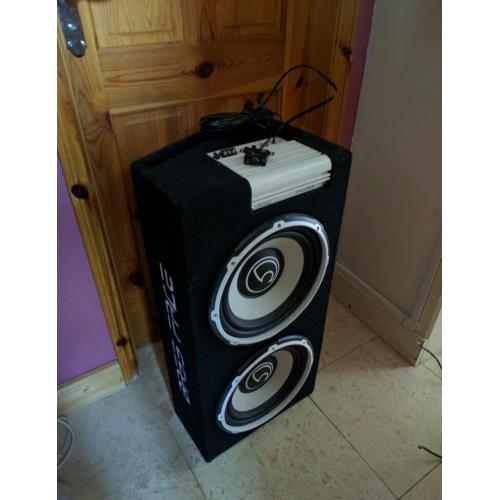 Bass Face POWER 2600W 2x12 inch Active Twin Subwoofer