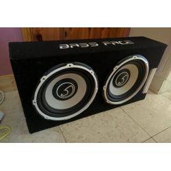Bass Face POWER 2600W 2x12 inch Active Twin Subwoofer