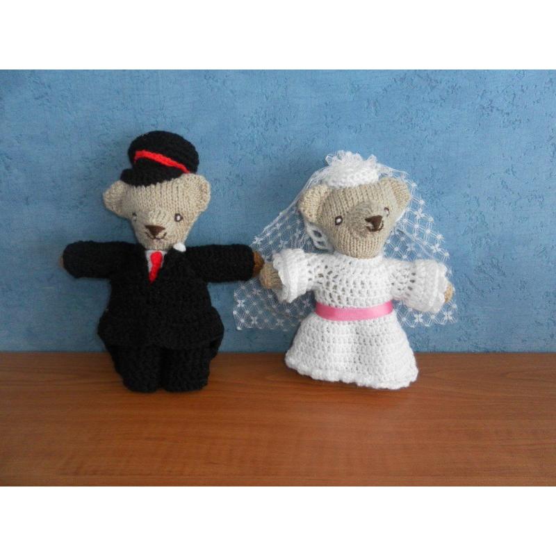 New Handmade Knitted Teddy