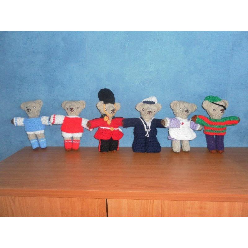 New Handmade Knitted Teddy