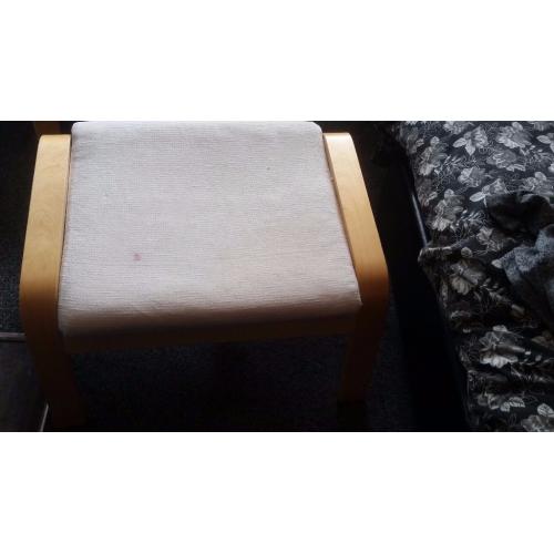 Nursing chair and footstool