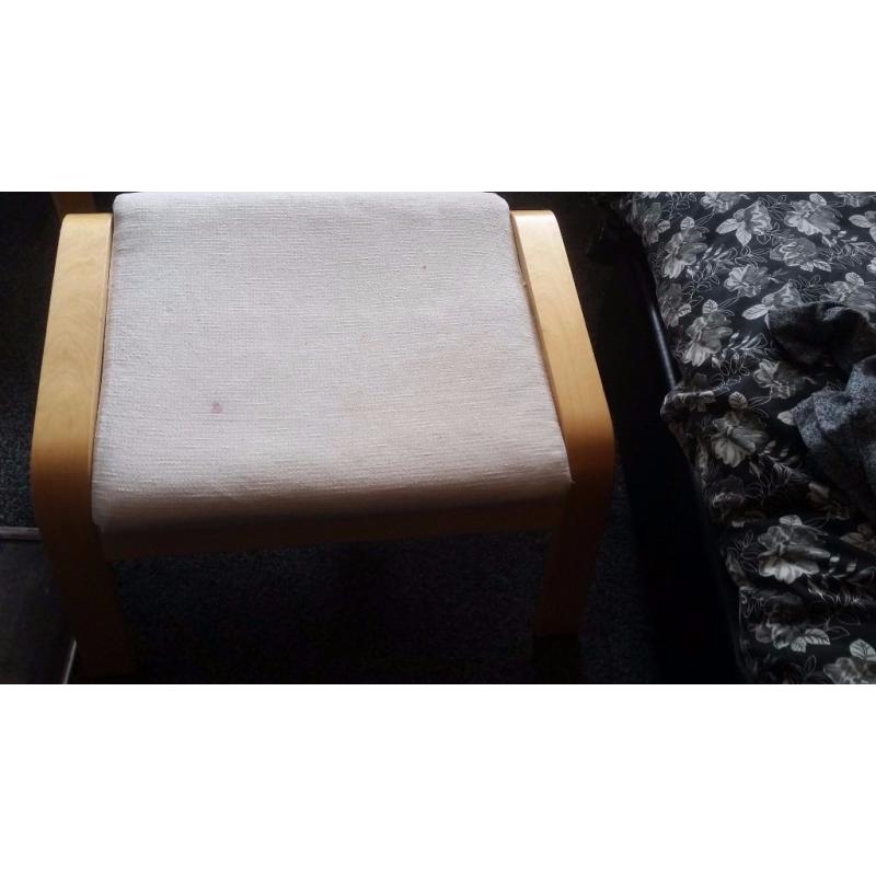 Nursing chair and footstool
