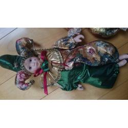 A set of Harlequin dolls
