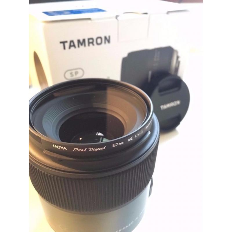 New Tamron 45mm f1.8 SP VC USD Lens with HOYA Pro 1 filter NIKON FIT (50mm)