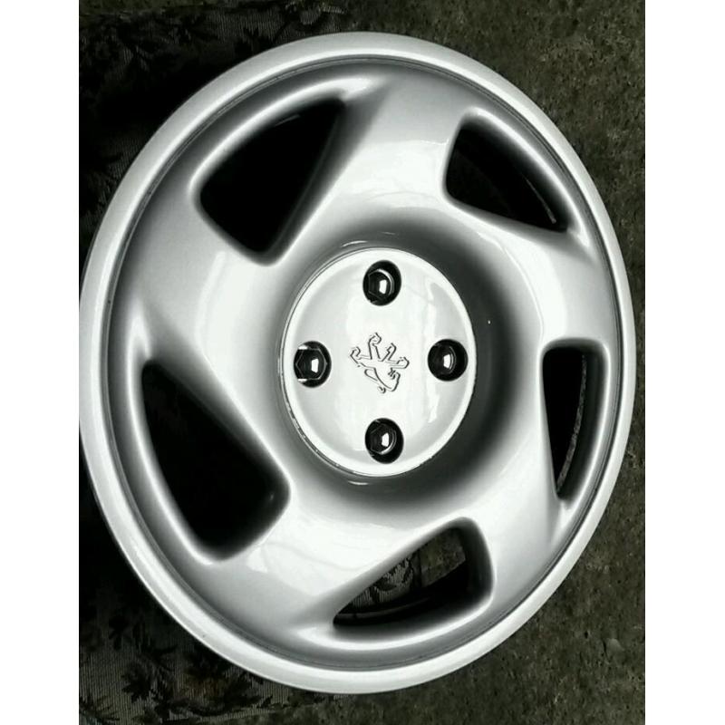 Alloys + wheel trims vauxhall peugeot sri astra 306 d turbo rims 406
