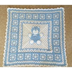 Crochet baby blanket set