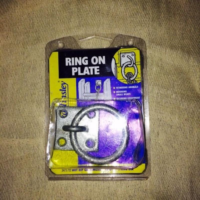 Ring on a plate - brand new