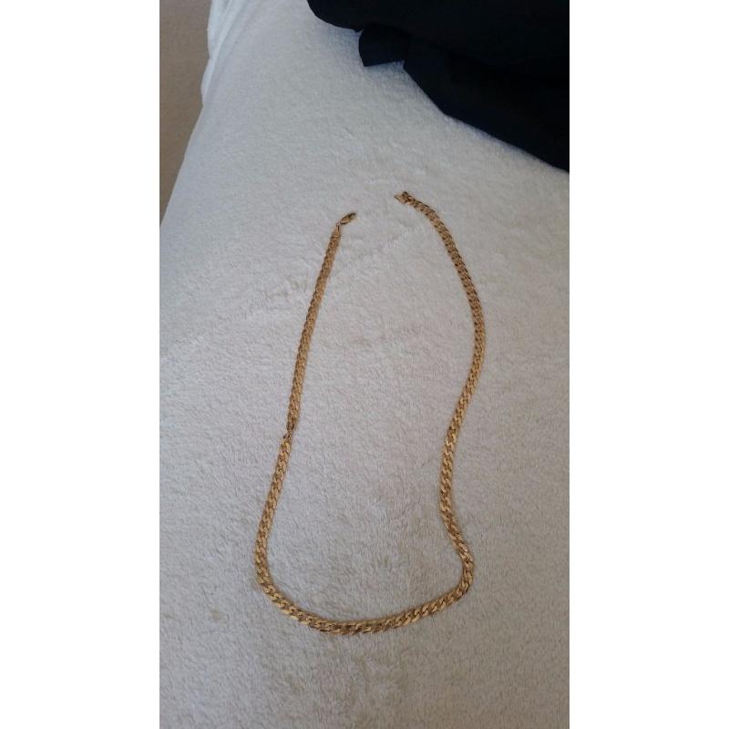 solid gold chain 24''
