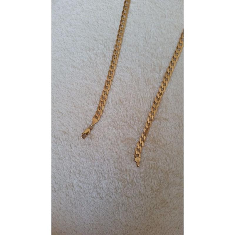 solid gold chain 24''