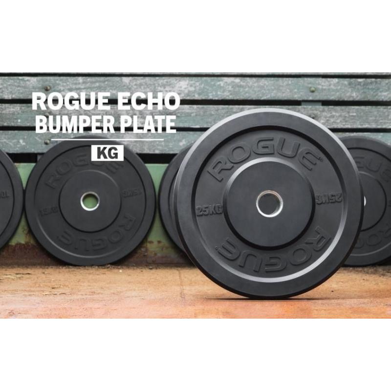 Rogue Fitness 90kg Bumper Plate Set, Olympic Bar, Squat Rack, Change Plates (Crossfit Weightlifting)