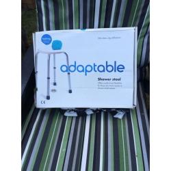 Adaptable shower stool