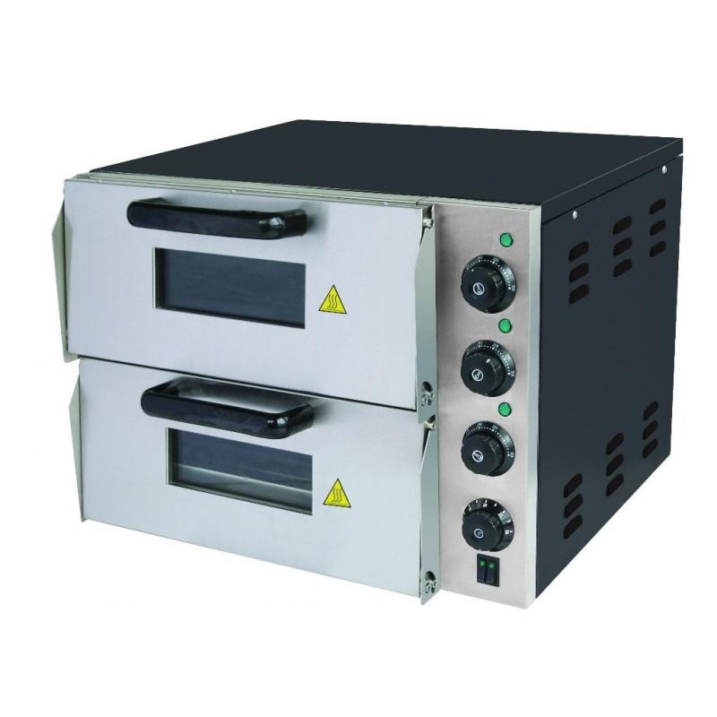Electric Pizza Oven 2 x 16” Twin Deck Commercial Baking Oven Fire Stone Catering