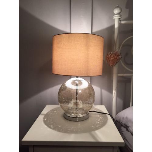 Pair of Next Cream Natural Lamps Great Condition!!