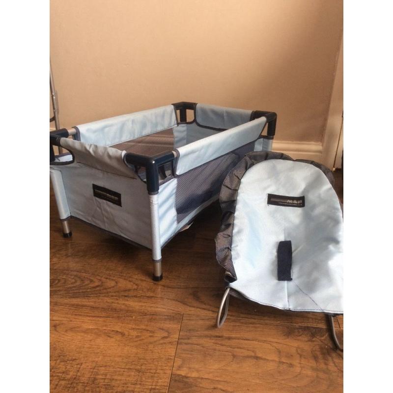 Mamas and papas toy baby set and Pram.