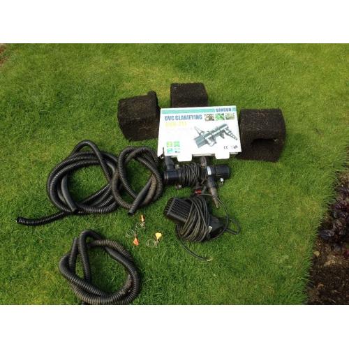 Pond pump and uv water clarifier