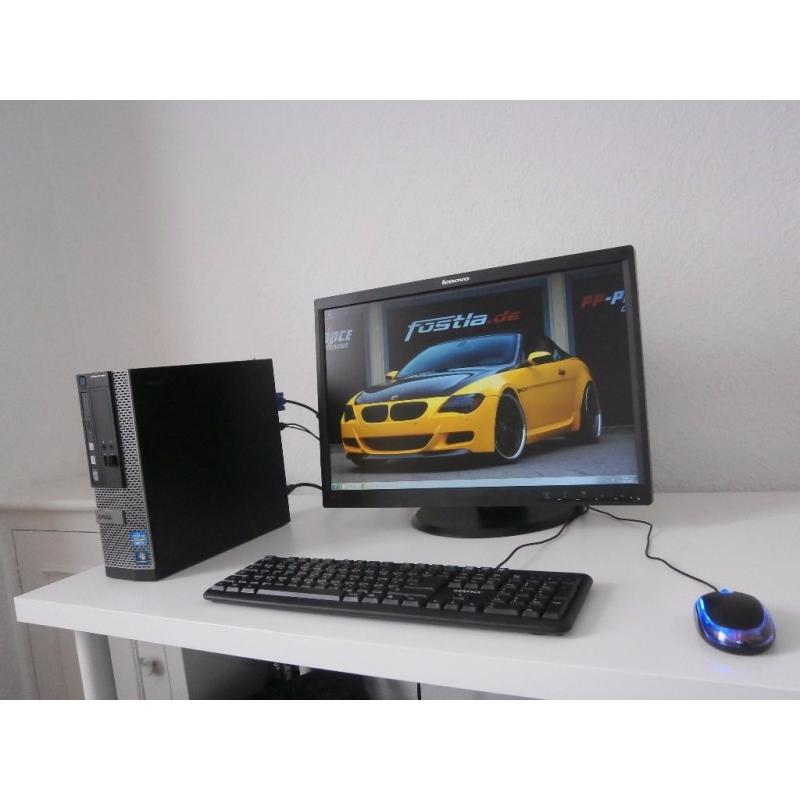 DELL OPTIPLEX 390 --- i3---TOWER+lenovo thinkpad 22 monitor