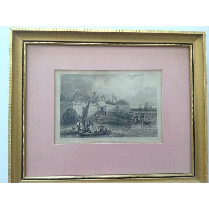 Old print showing Tilbury Fort Essex