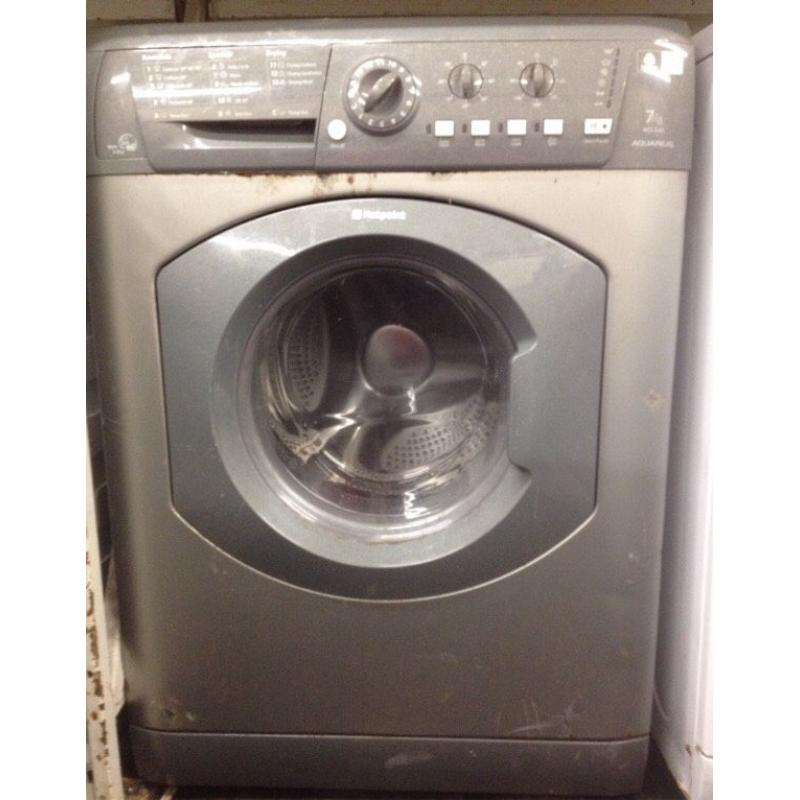 7kg silver Hotpoint washer dryer washing machine