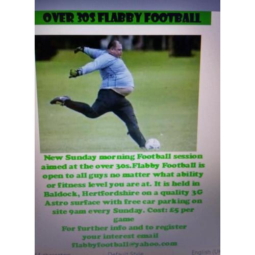 Sunday morning casual football session