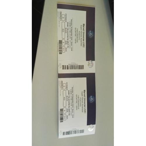 2 x Marvel Universe Live @ O2 London