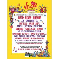 2 V Festival Weekend Tickets with Camping