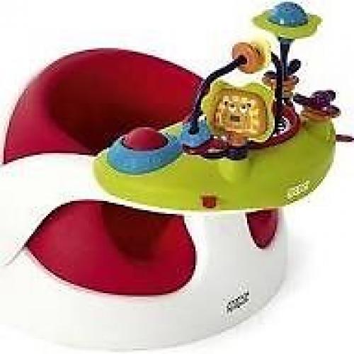 MAMAS & PAPAS red baby snug seat and play tray