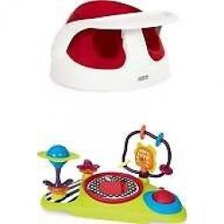 MAMAS & PAPAS red baby snug seat and play tray