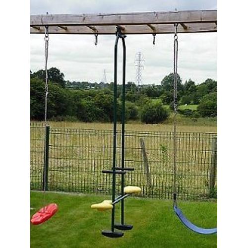 Twin Glider childs swing for outdoor climbing frame