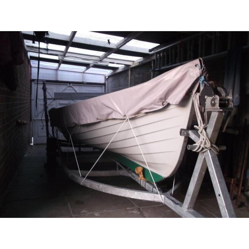 WANTED FACTORY BOAT TRAILER AND BOAT COVER SUITABLE FOR 19FT SHEELIN LAKE BOAT.